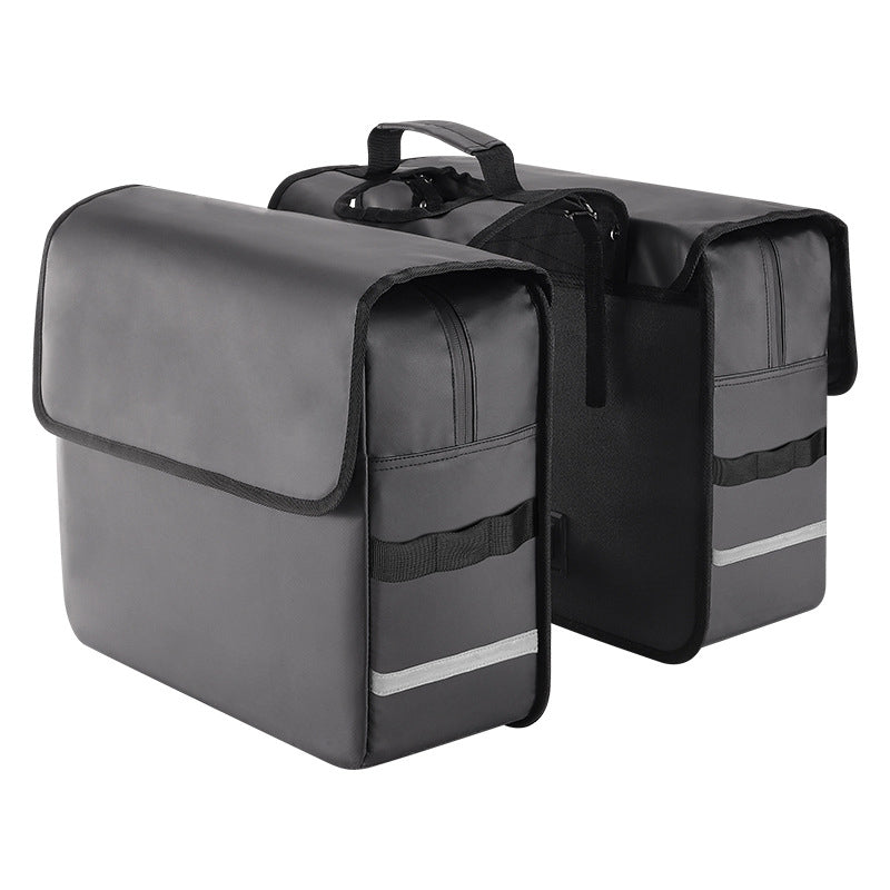 Waterproof bike panniers front view
