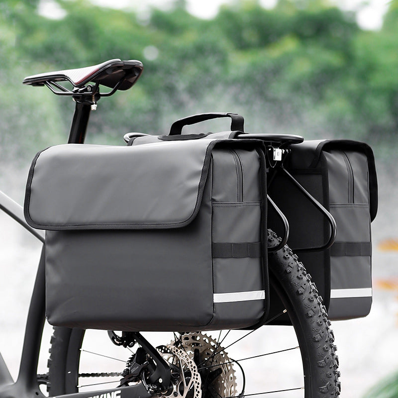 Waterproof rear rack bike panniers