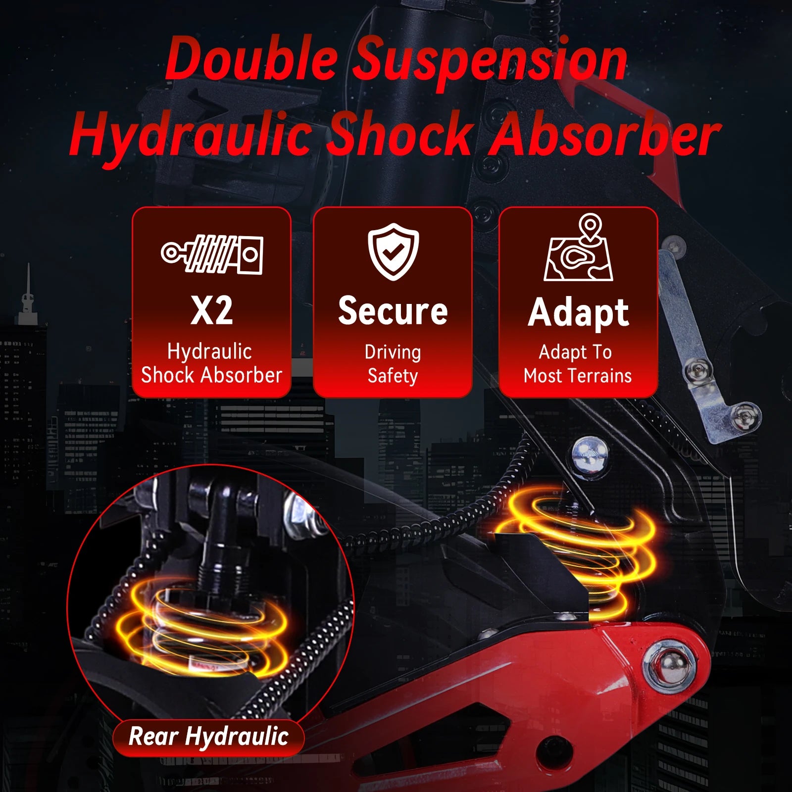 ORLMS CURATED丨J15 1600W 48V 18Ah Off-Road Electric Scooter - image 4