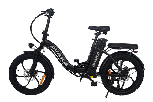 AVAKA BZ20PLUS Folding Electric Bike - Alloy Wheel - black 02