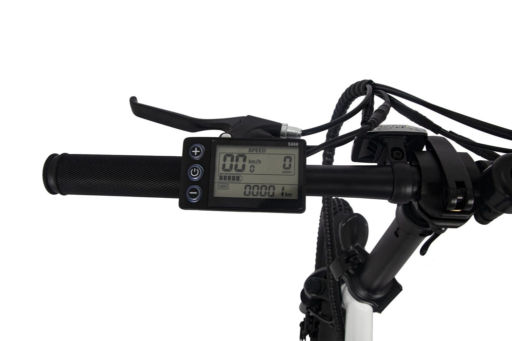 AVAKA BZ20PLUS Folding Electric Bike - Alloy Wheel - white 10