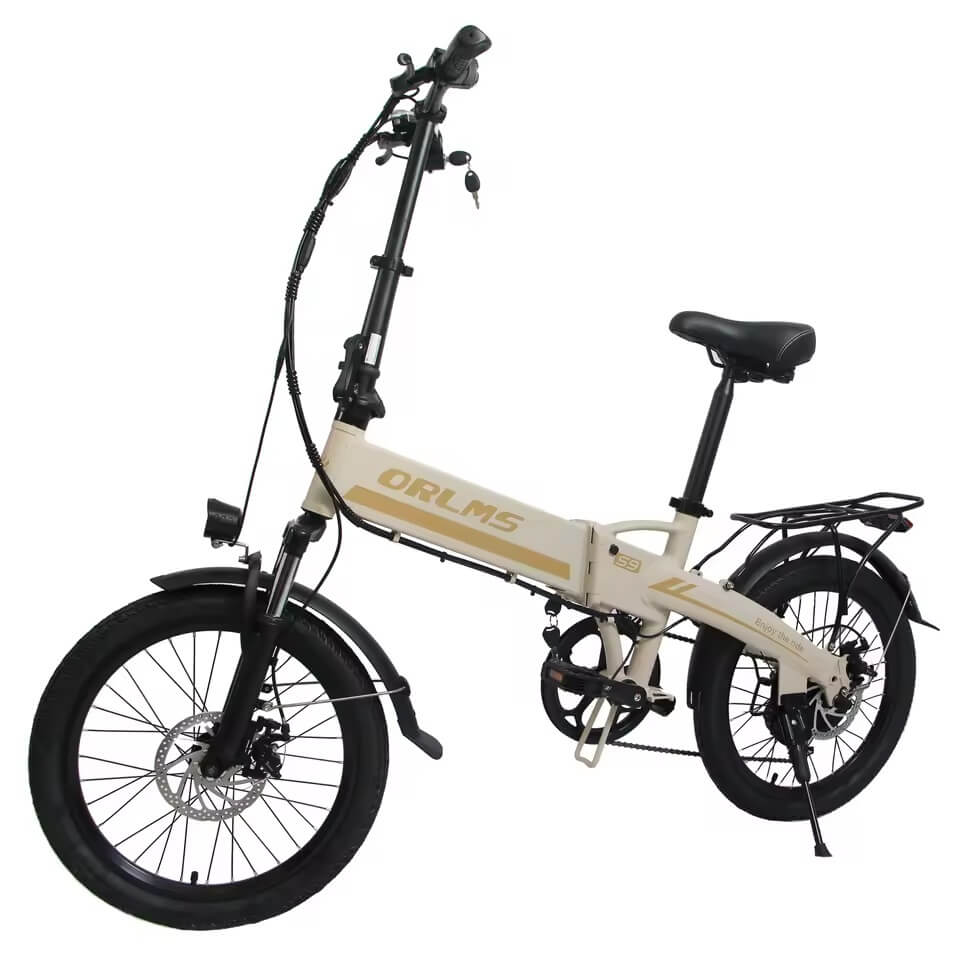 EU SPoland Warehouse ORLMS S9 20" Mini Fat Tire Folding Electric Bike 500W 48V 13Ah Shimano 7 Speed 35km/h City Commuter E-Bike