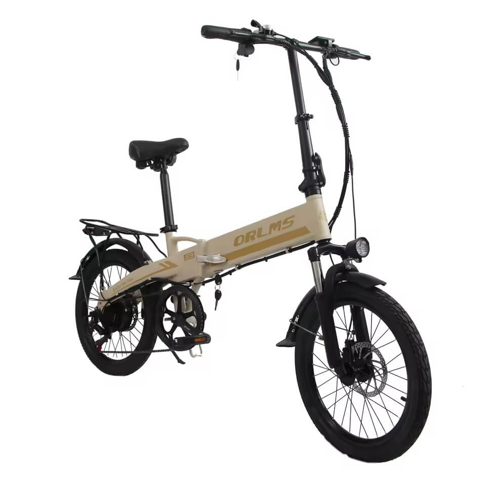 EU SPoland Warehouse ORLMS S9 20" Mini Fat Tire Folding Electric Bike 500W 48V 13Ah Shimano 7 Speed 35km/h City Commuter E-Bike