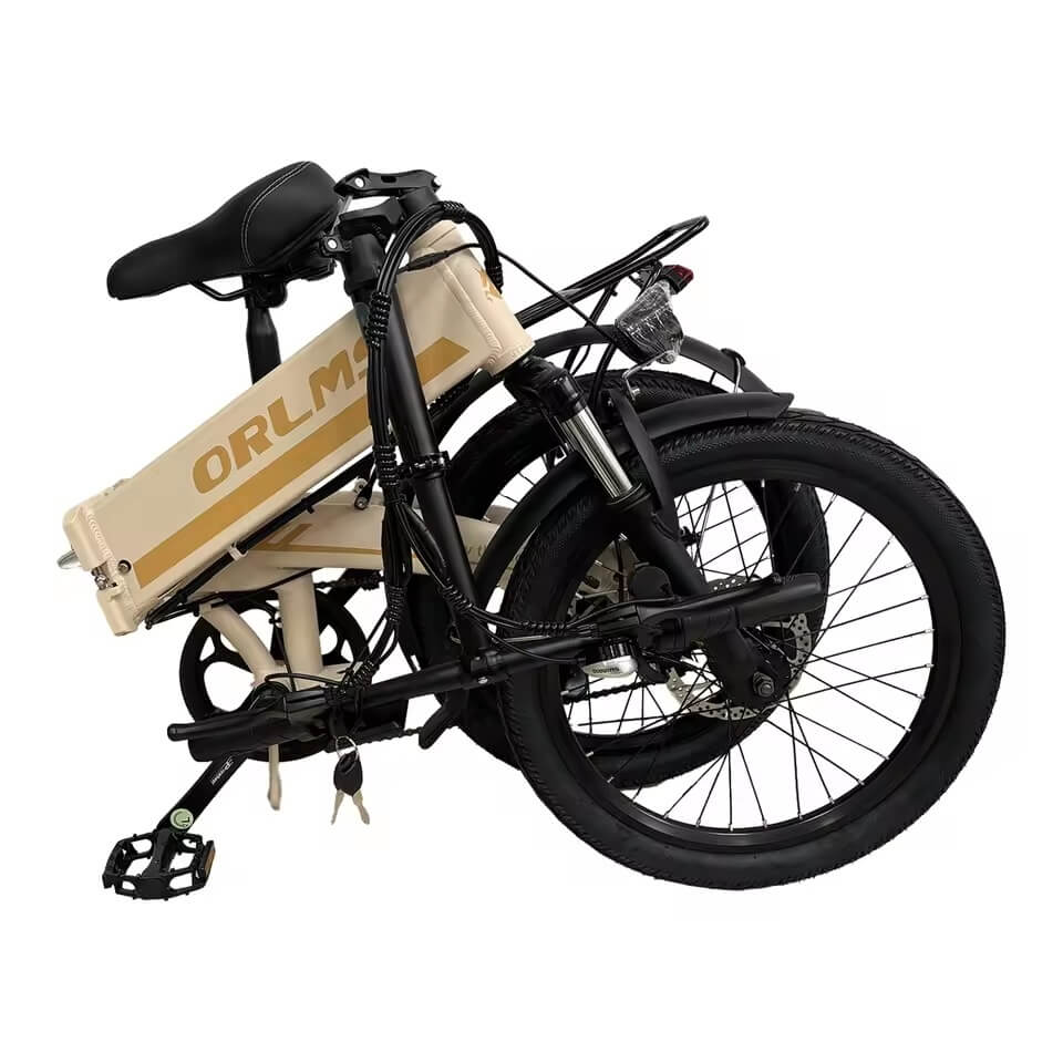 EU SPoland Warehouse ORLMS S9 20" Mini Fat Tire Folding Electric Bike 500W 48V 13Ah Shimano 7 Speed 35km/h City Commuter E-Bike