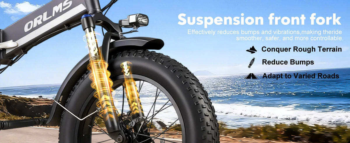 ORLMS S9F 20 x 4.0 Fat Tire Folding Electric Bike
