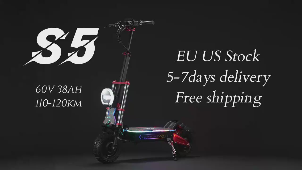 EU USA Free Shipping Boyueda S5-11 11inch 60V 38Ah Battery NFC Card Start App Electric Scooter Dual Motor for Adults Powerful