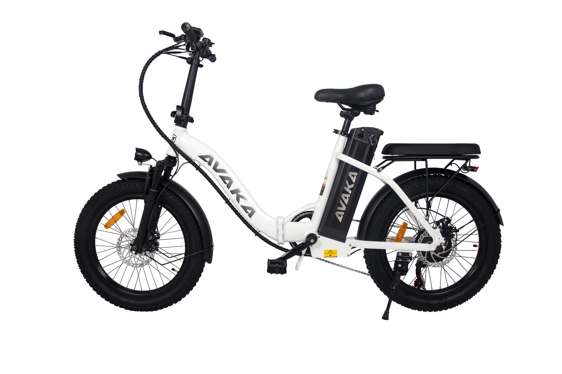 AVAKA BZ20PLUS Folding Electric Bike - Spoke Wheel - white 03