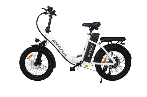 AVAKA BZ20PLUS Folding Electric Bike - Spoke Wheel - white 03