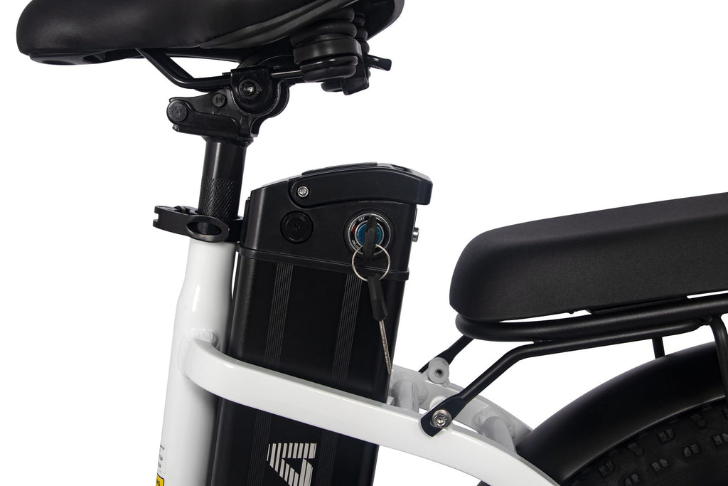 AVAKA BZ20PLUS Folding Electric Bike - Spoke Wheel - white 04