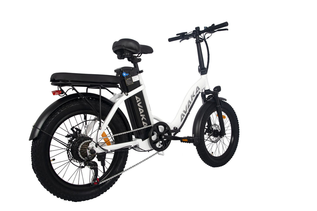 AVAKA BZ20PLUS Folding Electric Bike - Spoke Wheel - white 08