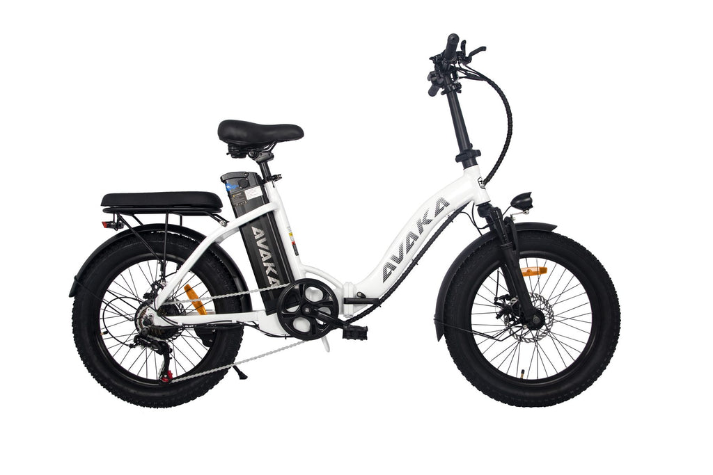 AVAKA BZ20PLUS Folding Electric Bike - Spoke Wheel - white 09