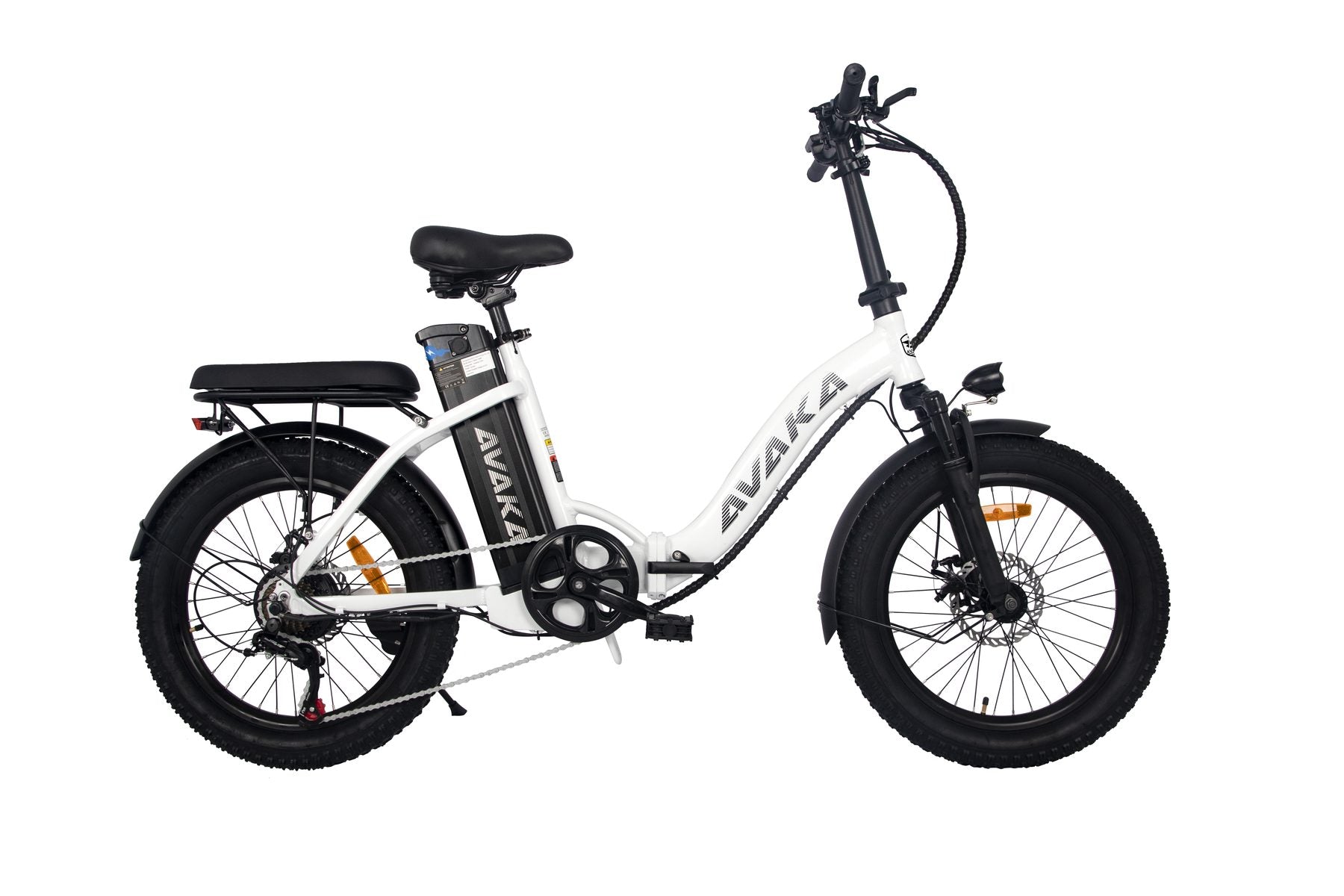 AVAKA BZ20PLUS Folding Electric Bike - Spoke Wheel - white 09